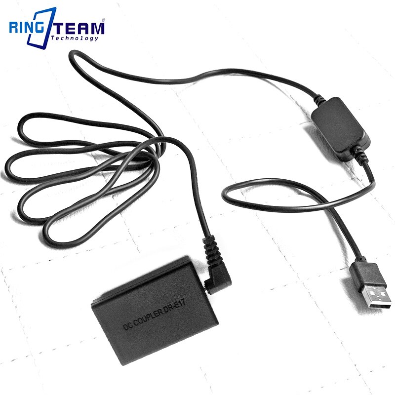 CA-PS700 USB Power Kabel + LP-E17 DR-E17 DC Koppeling voor Canon Digitale Camera EOS M3 M5 M6...