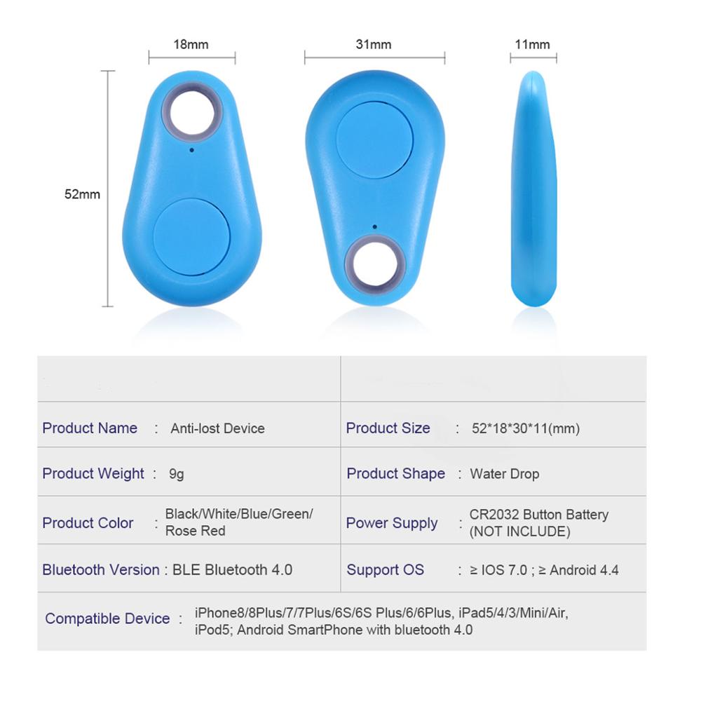 Gps mini smart tag tracker trådlös bluetooth anti-förlorad larm för plånboksväska barn nyckelsökare husdjur hund katt lokaliserare svart röd vit