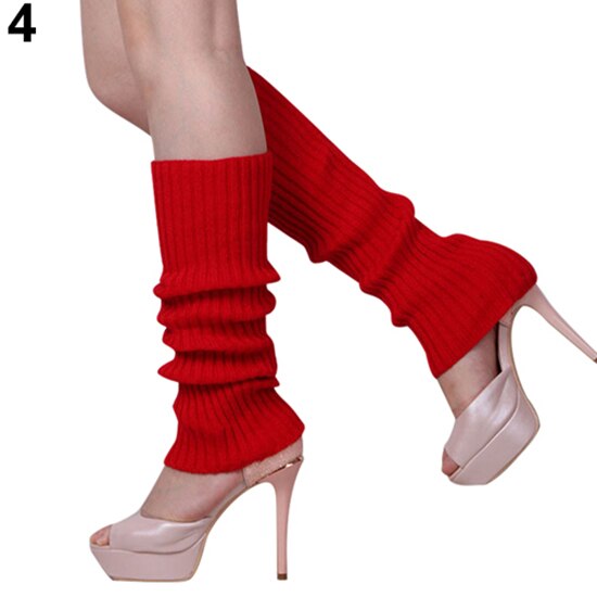 Frauen Bein Wärmer Solide Süssigkeit Farbe betroffen Winter Beinlinge verlieren Stil Stiefel Socken: verrotten