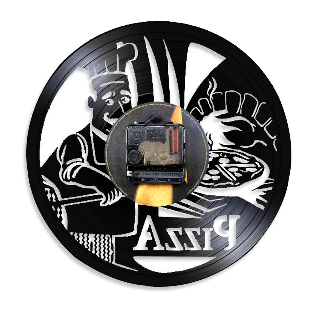 Pizza Time Wall Watch Pizzeria Gastronome Wall Sign Pizza House Pizza Maker Wall Clock Pizza Kitchen Wall Clock Modern