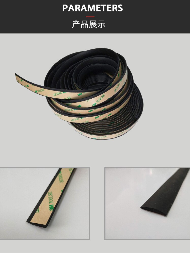 1Meter Car Window Sealant Rubber Sticker Sunroof Triangular Window Sealed Strip Seal Trim For Auto Vehicle Front Rear Windshield