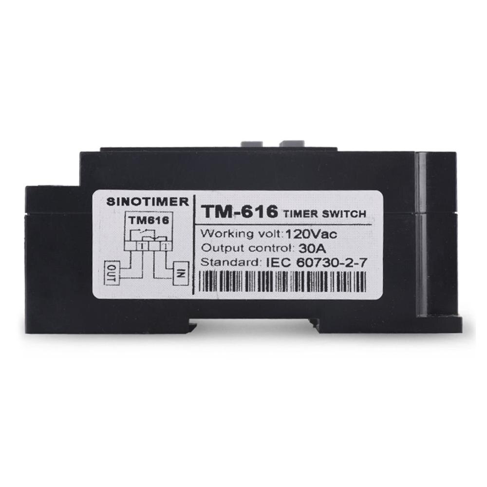 Sinotimer TM616B-2 30A 220V Elektronische Wekelijkse Programmeerbare Digitale Schakelklok Relais Timer Timer Din Rail Mount