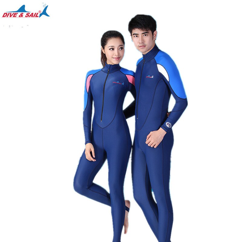 Traje de neopreno de una pieza para hombre y mujer, protector solar UPF50 + Lycra, traje húmedo para buceo, esnórquel, Surf, traje de protección contra sarpullido de cuerpo completo