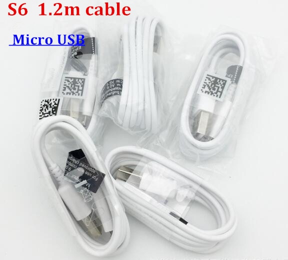 10 sztuk/partia, 100% oryginalny 1.2m mikro USB szybka ładowarka kabel synchronizacji danych szybkie ładowanie dla S samsung G alaxy S6 S7 uwaga 4 5 krawędzi S4