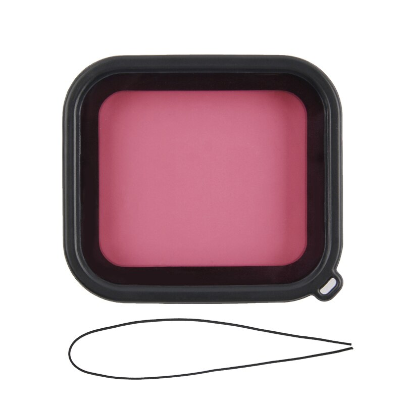 Para GoPro Hero 5 Hero 6 7 accesorios buceo subacuático Filtro de color para objetivos Set para Go Pro HERO5 HERO6 negro Super Suit Housing: PINK