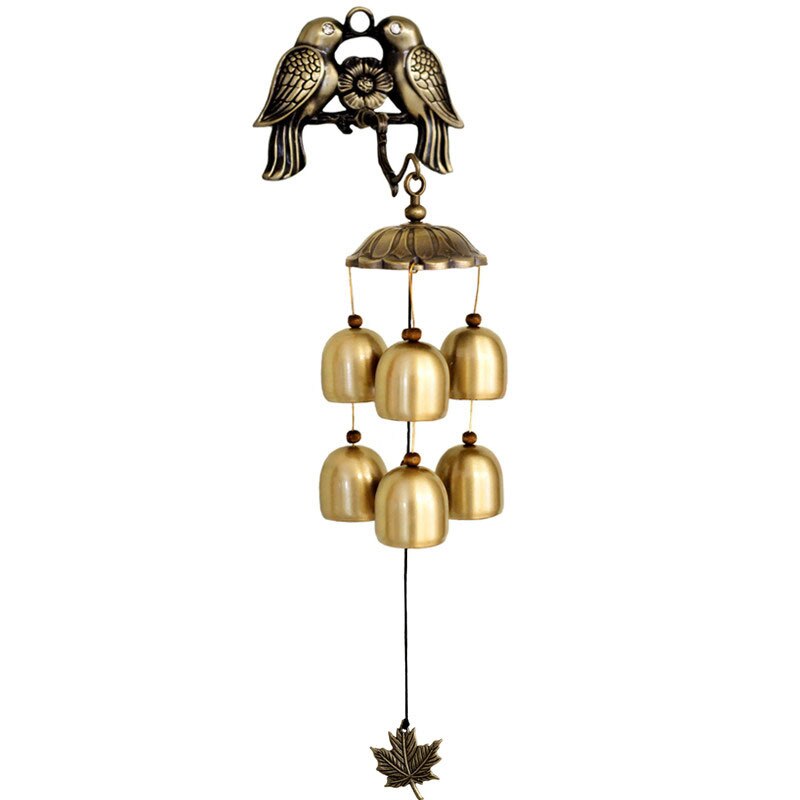 Buf koperen vogel windgong antieke huisdecoratie bellen windgong luxe retro wandhanger