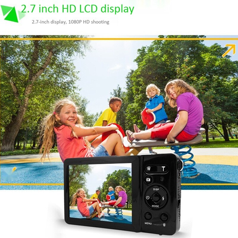 Digital Camera 1080P HD Digital Camera 2MP Rechargeable Anti-Shake Digital Video Camera