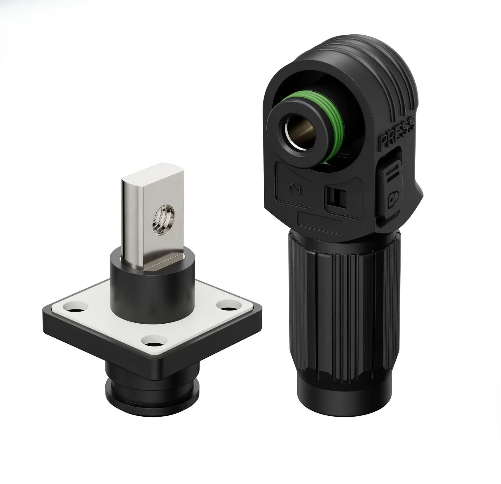 120A Single Core Energy Storage Terminal Plug Converter Cabinet Connector Photovoltaic Energy Storage Cabinet Battery Connection: GRAY