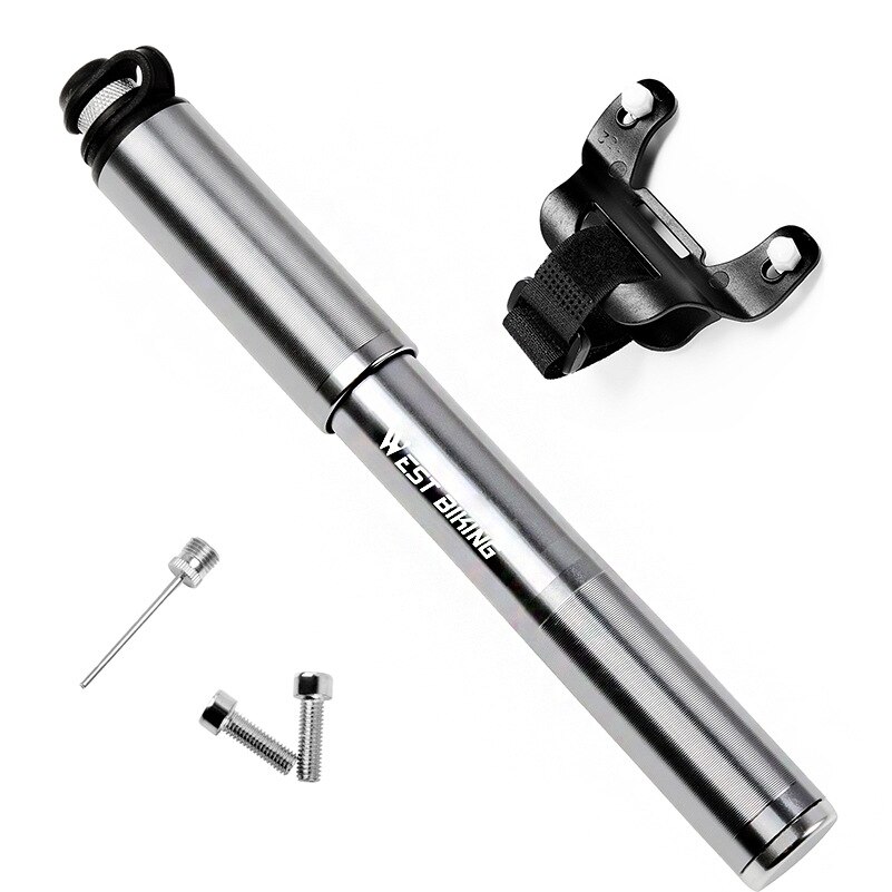 West biking slange trykkmåler hånd luft pumpe schrader presta ventil gaffel bærbar mini pumpe sykkel pumpe dekk ball leketøy inflator: En