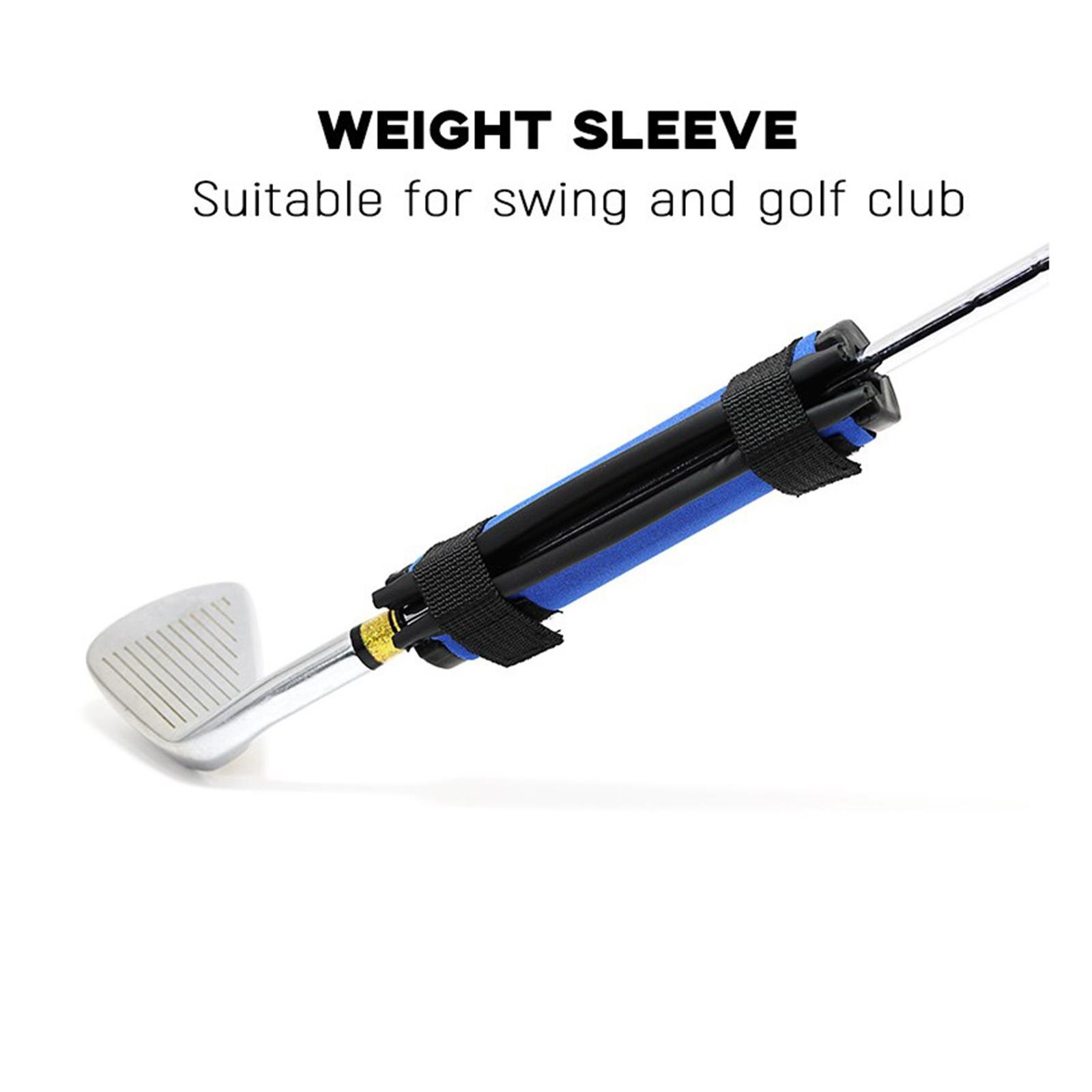 Golf Club Swing Weight Ring Warm Up Trainer Aid Golf Grip Swing Weighter Golf Club Head Weighter Lift Strength Training Tool