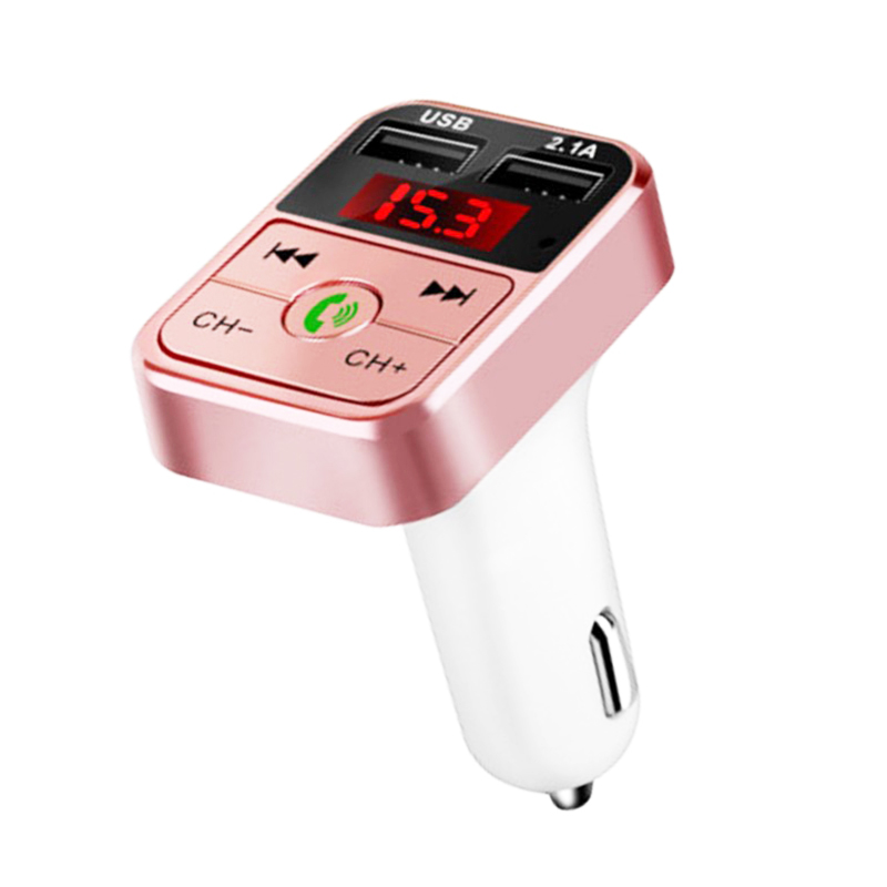 Handsfree Wireless Bluetooth Car Kit FM Transmitter TF Card LCD MP3 Player Dual USB 2.1A Car Charger Phone Charger Z2