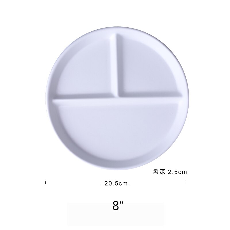 Compartiment de vaisselle en céramique assiette à Dessert fruits aliments pour bébé, plateau de service couleurs pures: G