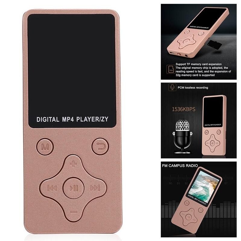 MP3 Player 1.8-inch TFT Display With/Without Bluetooth ultra-thin Lossless Sound Music Player For 32G TF Card(not included)