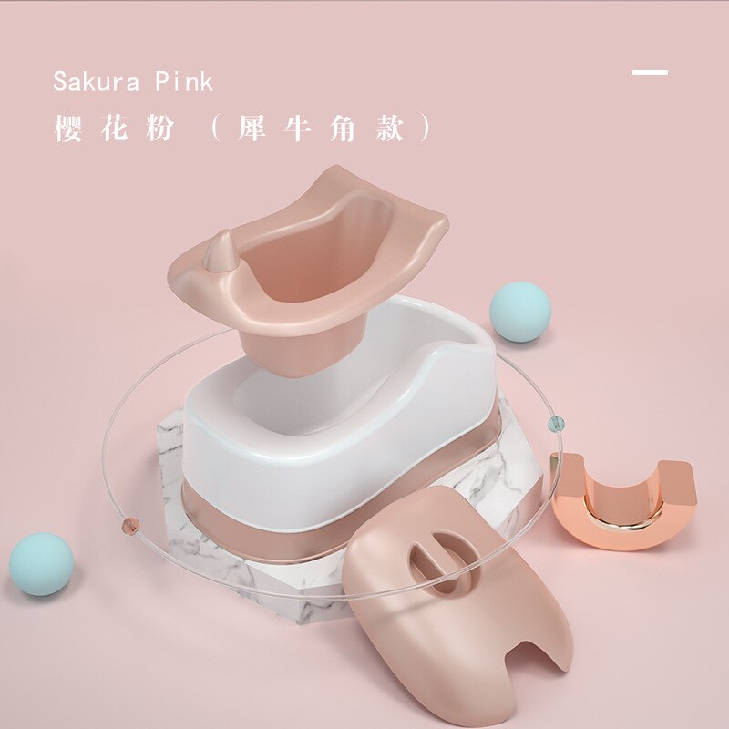 Bébé pot siège d'entraînement enfants pot bébé toilette enfants toilette garçon et fille 1-5 ans: Rhinoceros Horn Pink