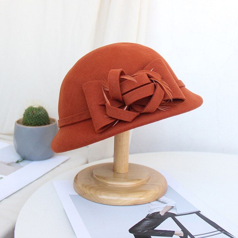 FS Chapeau Fedora en laine avec voile Femme | À la , Chapeau Floral, casquette élégante Femme, chapeaux d'église en feutre, Chapeau rouge noir Femme chapeaux d'église: Drill Red