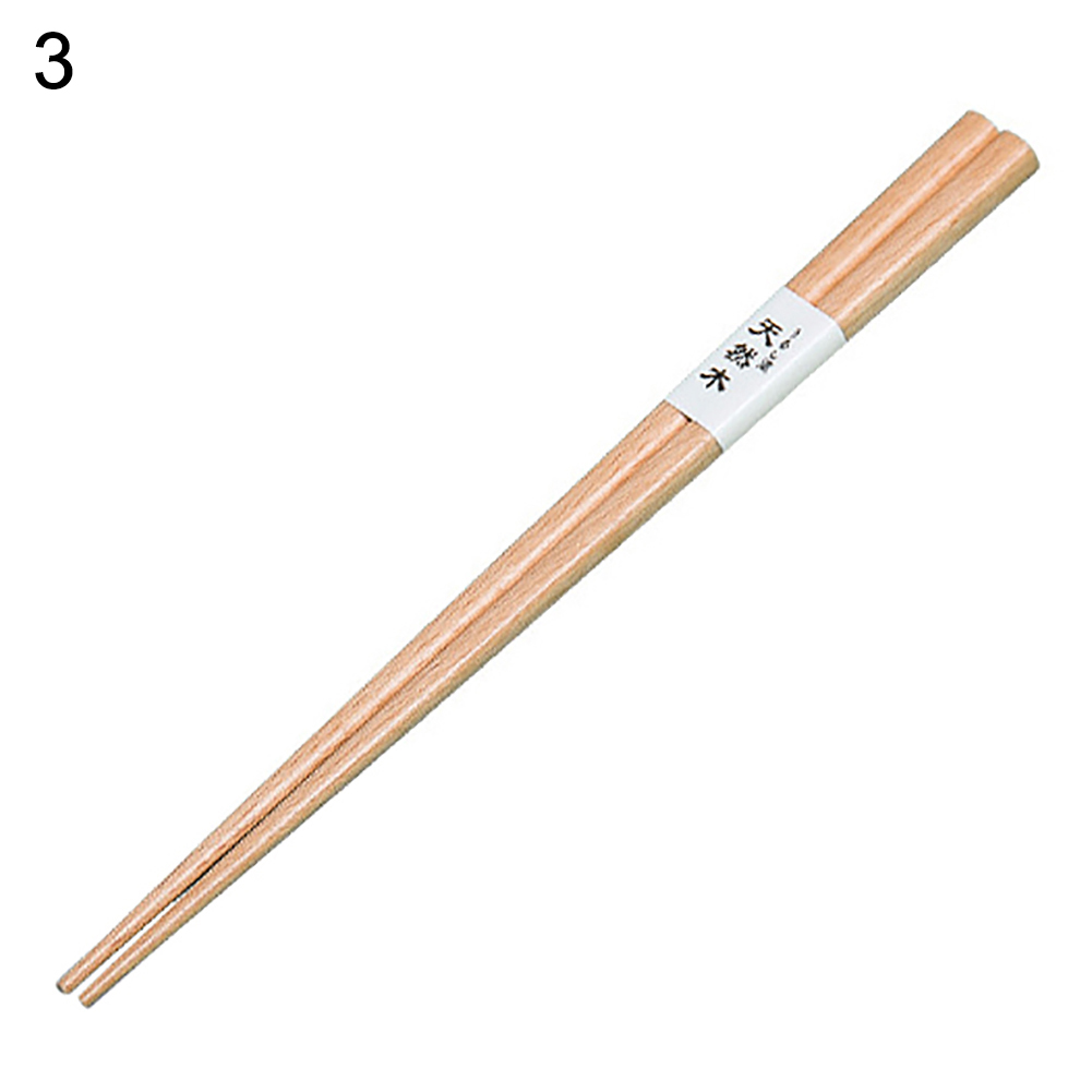 1 Pair Japanese Food Chop Stick Travel Baguettes Portable Reusable Non-slip Wooden Chopsticks Tableware Sushi Hashi Tools: 3 20cm