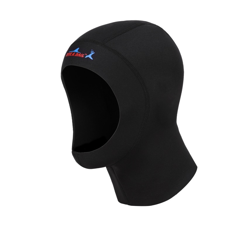Equipamento de mergulho chapéu capa pescoço 1mm neoprene proteger o cabelo chapéu de natação mergulho boné com ombro nadar quente wetsuit
