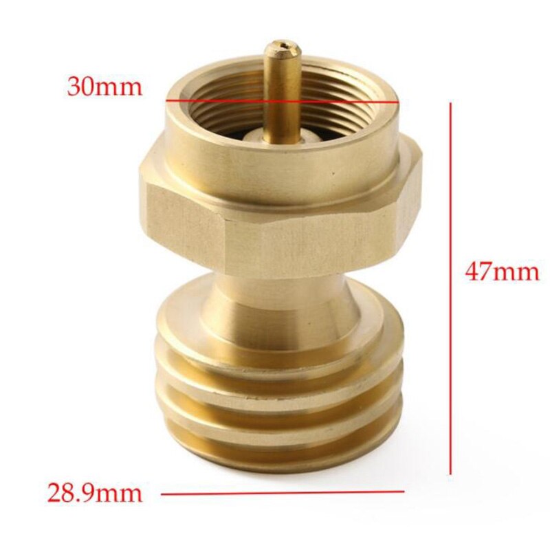 QCC 1 Pound Cylinder POL Copper Adapter Joint Inflatable Fittings Brass ...