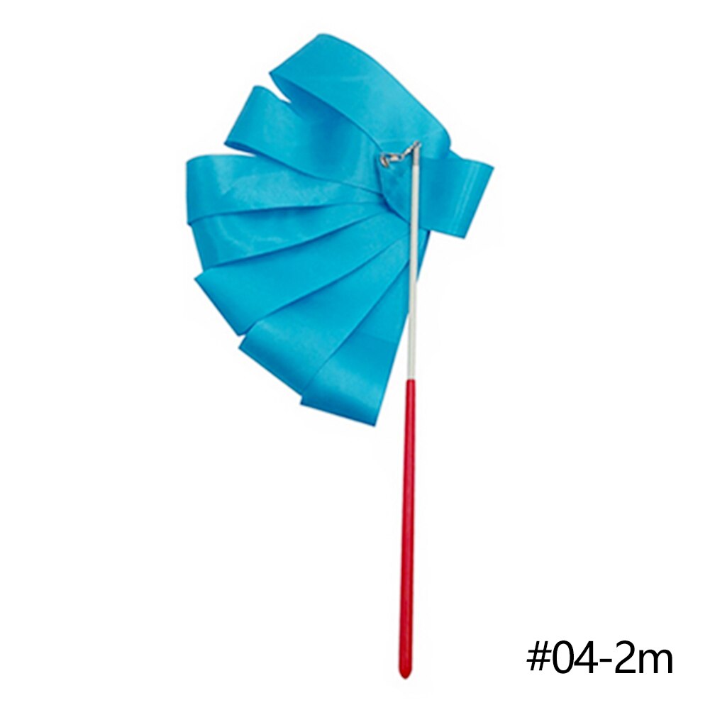Gymnastics Dance Ribbon - 2M/4M - Rhythmic Art Streamer Twirling Rod Stick: 04