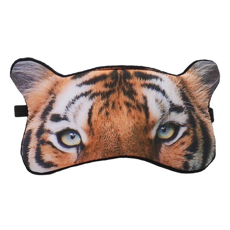 tiger rev hund 1pc tegneserie avslappende er eller komprimere øyenskygge maske bandasje på øynene til sove sovemaske: tiger