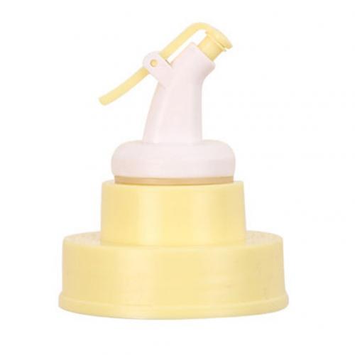 Verseur de bouteille avec bouchon d'huile | Distributeur de liqueur, buse d'huile, de vin et de vinaigre, verseur de bouchon Pour huile, distributeur de vinaigre: Yellow Plastic