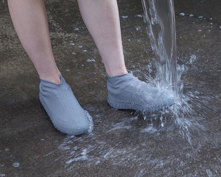 Recyclable Silicone Shoe Covers Reusable Waterproof Shoes Covers Rain Boots Non-slip многоразовые бахилы Shoe Covers for Rain