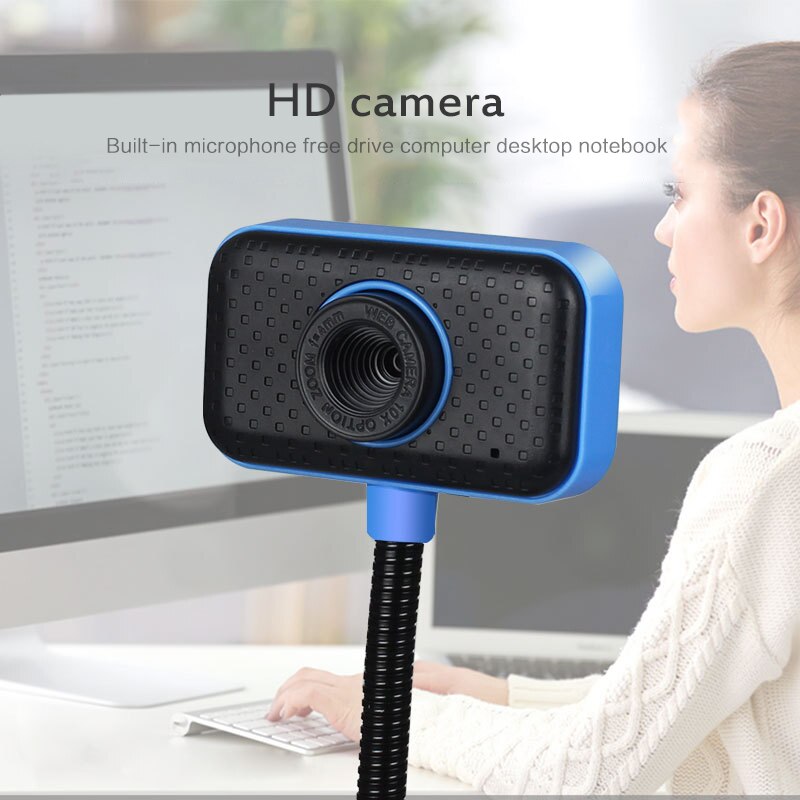 480P HD Webcam Camera Auto Focus Computer Online Notebook Class Live Digital High-definition Digital Camera With Built-in Mic