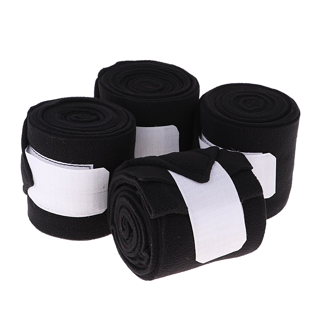 4 polo tasker heste pony leggings bandager tykkere fleece udendørs ridestøvler bøjler ben rideudstyr