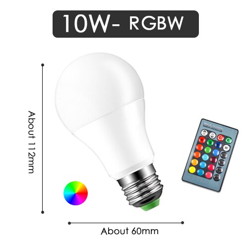 Led Rgb Lamp Lamp E27 Rgbw Rgbww Spotlight Ir-afstandsbediening Dimbare 5W 10W 15W Kleurrijke Nachtlampje 110V 220V Party Kerst: RGBW 10w