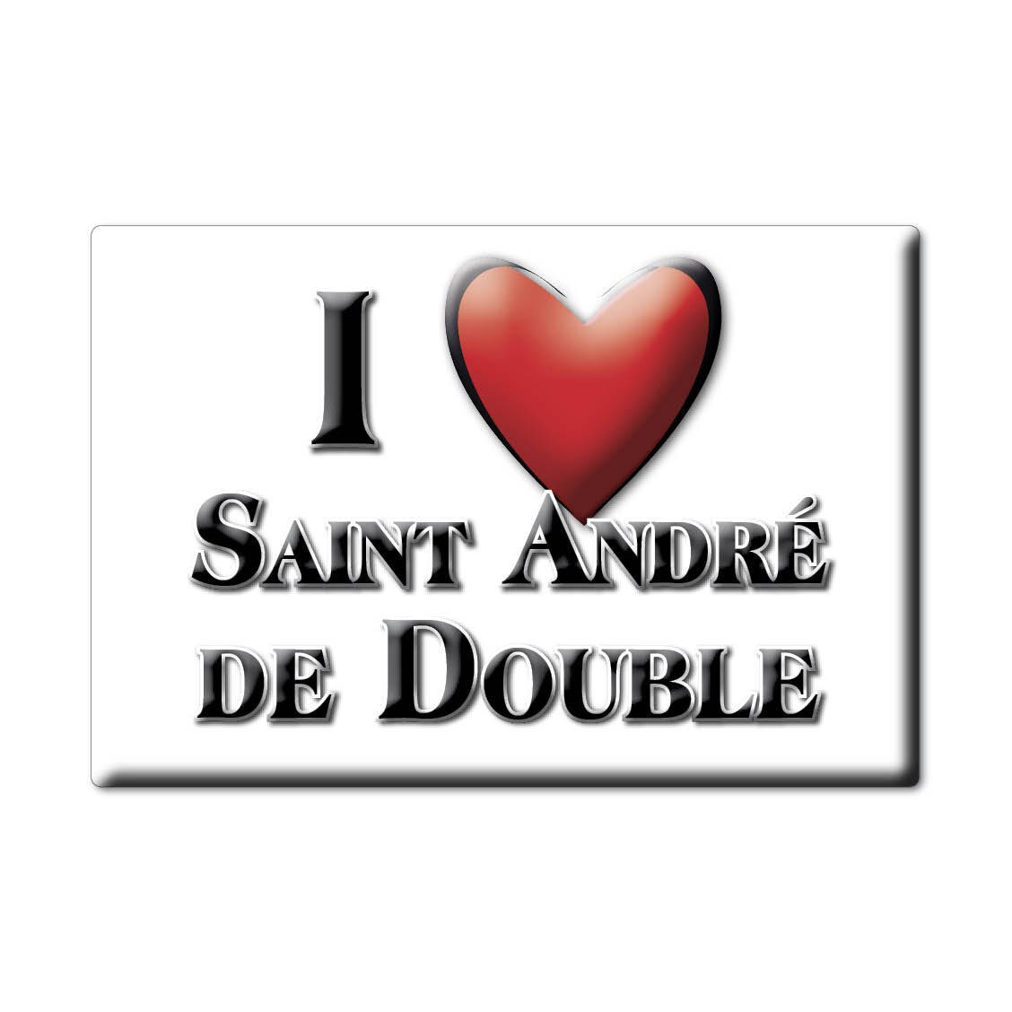 Saint Andre De Dubbele Magneet Magneet Lotharingen (24) Frankrijk Koelkastmagneet Souvenir Ik Liefde