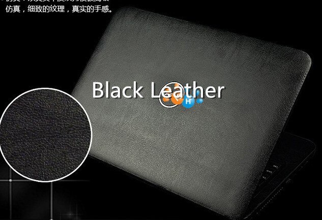 Laptop Carbon fiber Vinyl Skin Sticker Cover For ASUS G73 G73JW G73JH G73SW 17.3-inch: Black leather