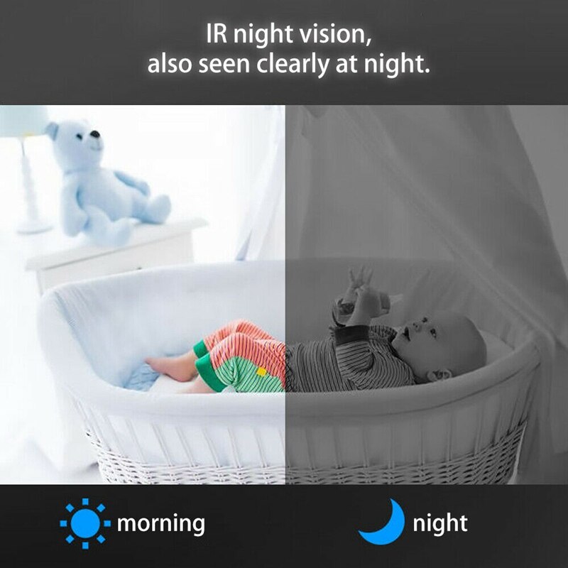 1080p trådløse mini wifi kamera hjemmesikkerhedskamera ip cctv overvågning ir nattesyn bevægelsesdetekter babyalarm(eu stik, inf