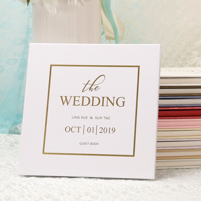 Forest 1pcs Booklet with acylic classmates Company party Lace anniversary Wedding guest friend signature book or as