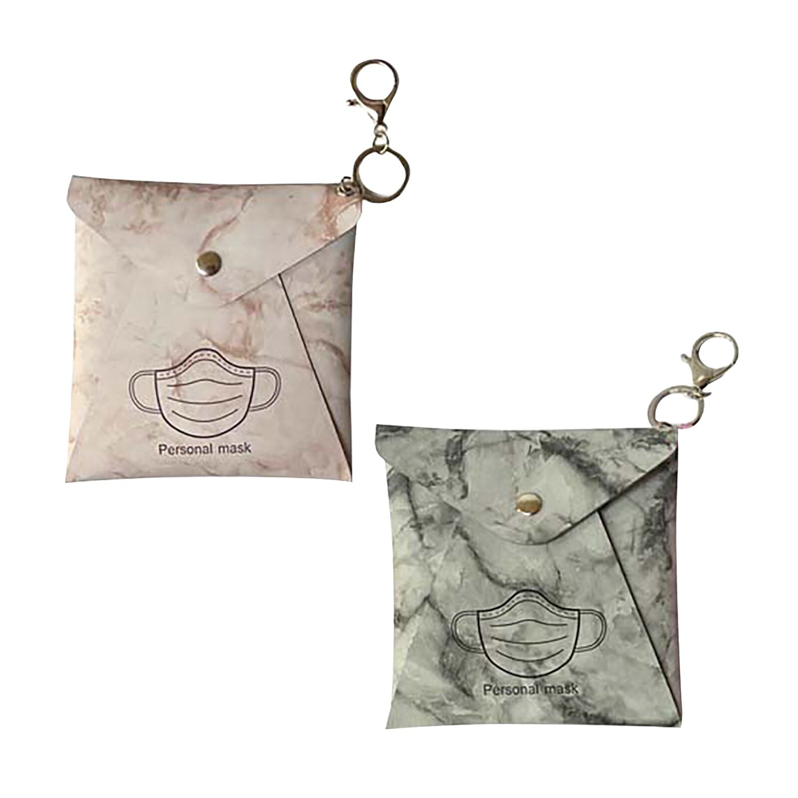 Armazenamento portátil descartável máscaras de rosto organizador moda umidade-prova de limpeza proteger saco de armazenamento caja mascarillas guardar: 2PCS E