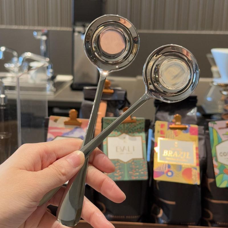 1/2 stuks roestvrijstalen lepel met lange steel - platte bodem food-grade duurzaam schoon te maken voor rijstsoepnoedels dessert