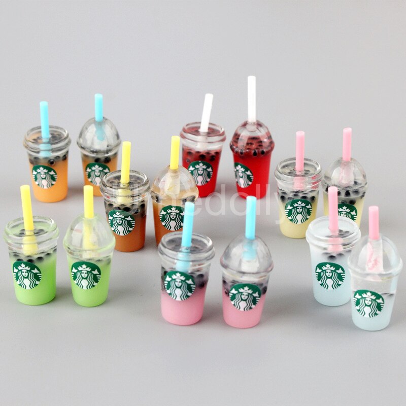 5 Pcs Carino 1/12 Bilancia Casa Delle Bambole in Miniatura di Succo di Caffè Tazza di Tè Al Latte Modello Cibo per Bjd Casa di Bambola Accessori per La Cucina: 10pcs cup mix color