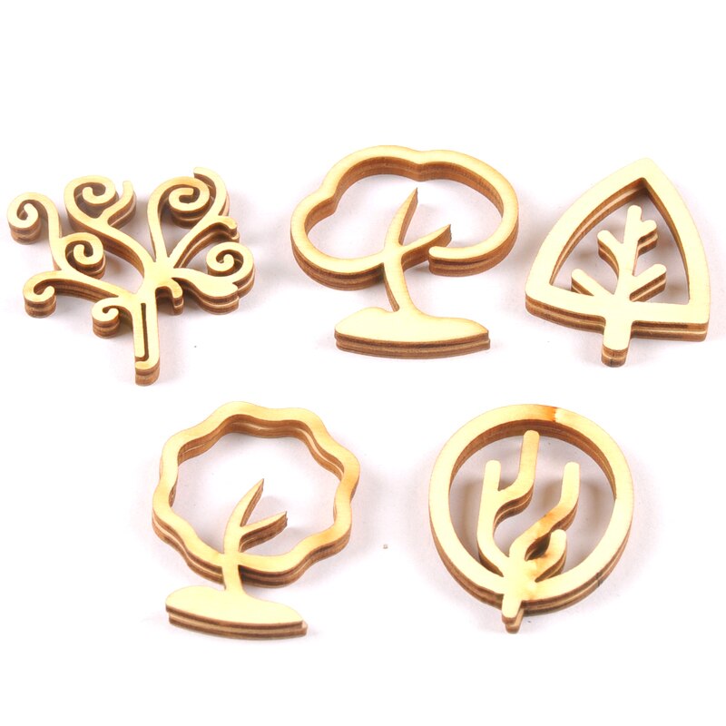 10pcs creativity tree Pattern Wood Craft DIY Handm... – Grandado