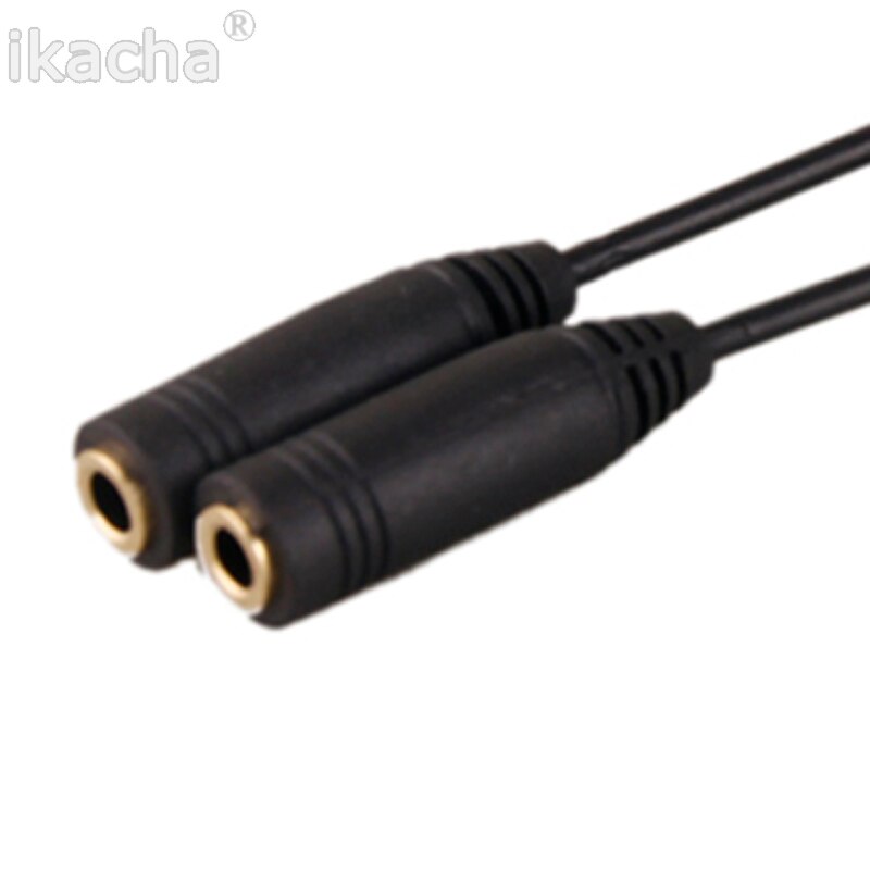 Volume Control 3.5mm Plug Jack Headphone Audio Stereo Y Splitter Cord Cable With Phone Separate Cable