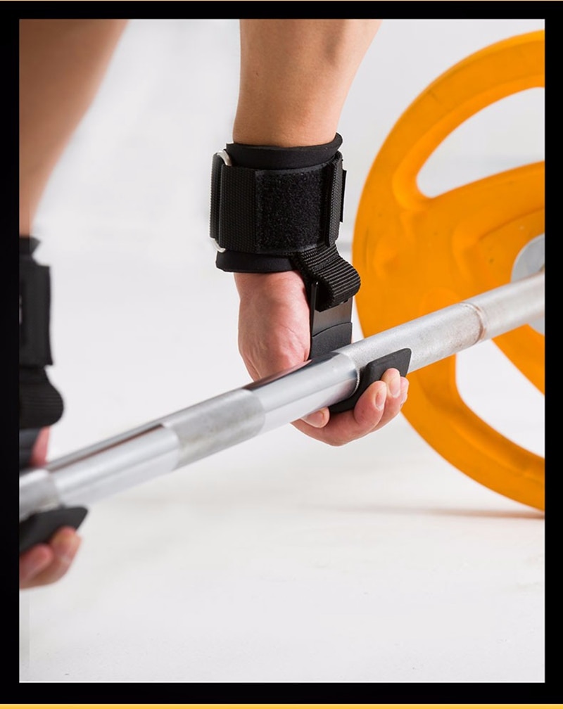 Weight Lifting Grip Hooks Lifting-Hook Hand-Bar Fitness Wrist Straps Heavy Duty Pull-ups Power Lifting Grips Padded Workout Hook