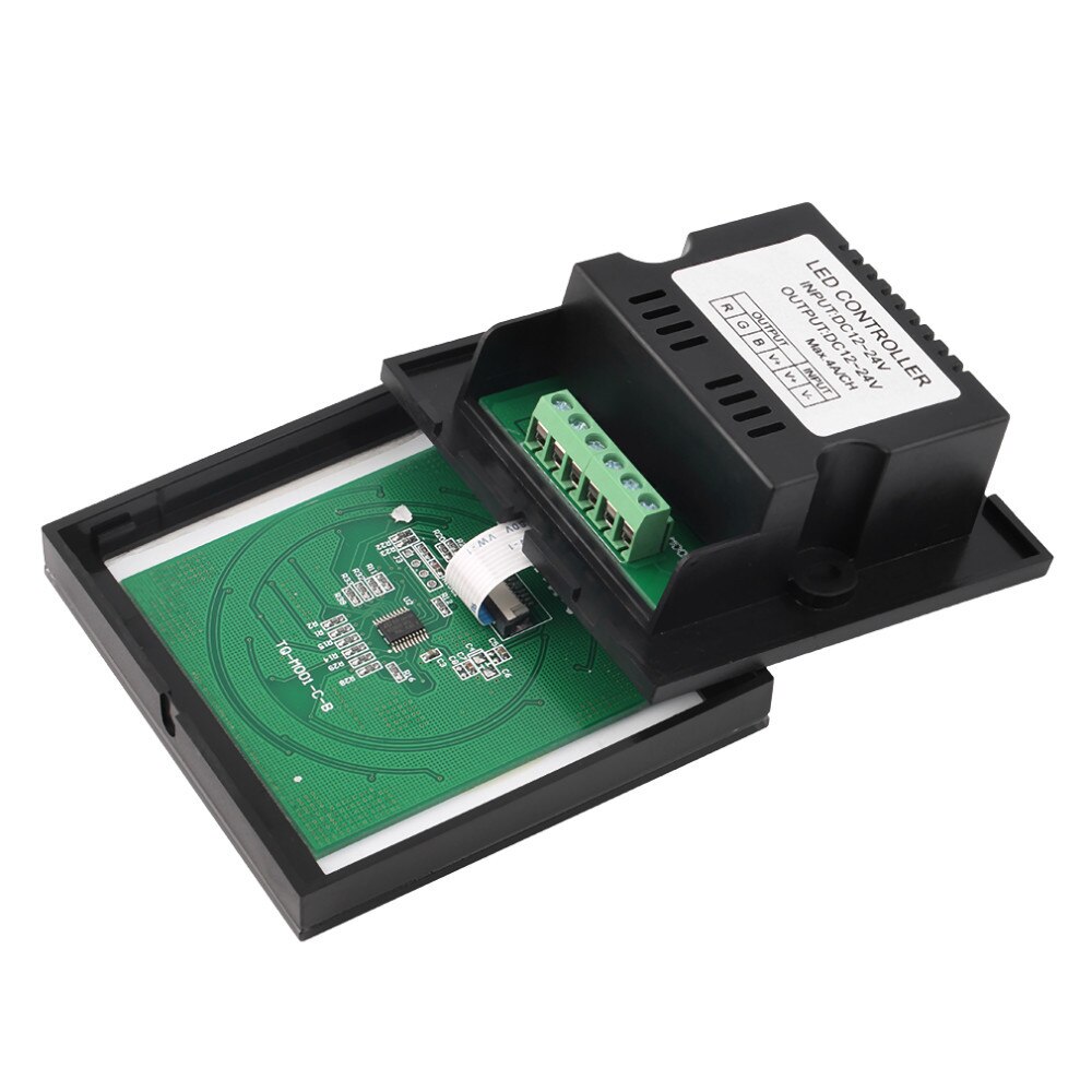 TM08 RGB Led Strip Glass Panel Controller Wall-mounted Touch RGB Controller DC 12V-24V Magic Home Lighting Led Lamp Controller
