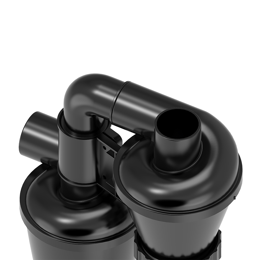 Doppelfiltrations-Zyklon-Staubsammler, 50 mm/2 Zoll, DIY-Turbolader-Holzbearbeitungsfilter, industrieller Separator, Sammlerkanister