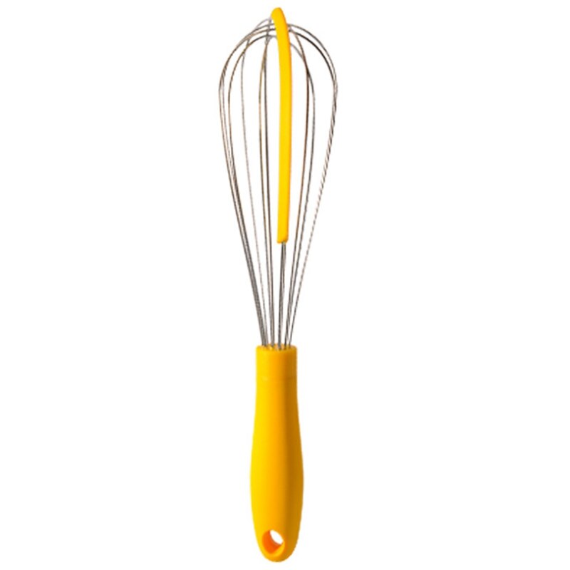 Spatule en Silicone jaune résistant à la chaleur, brosse à huile, outil de fouet à œufs, pinces alimentaires, ensembles d'ustensiles de cuisine, accessoires: 8