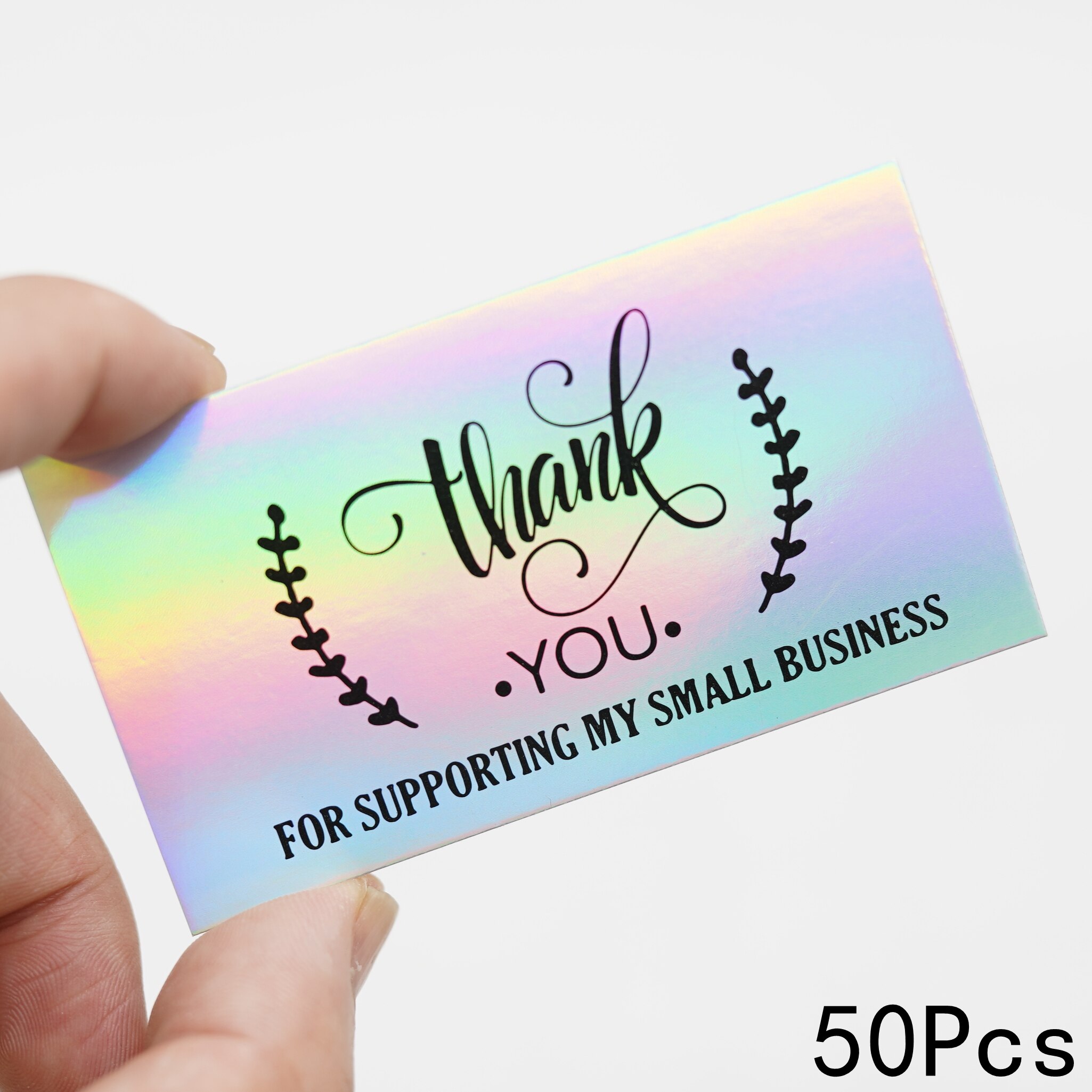 50pcs Thank You for Your Order Business Cards , Shopping Purchase Thanks Greeting Cards Appreciation Card for Small Business: E