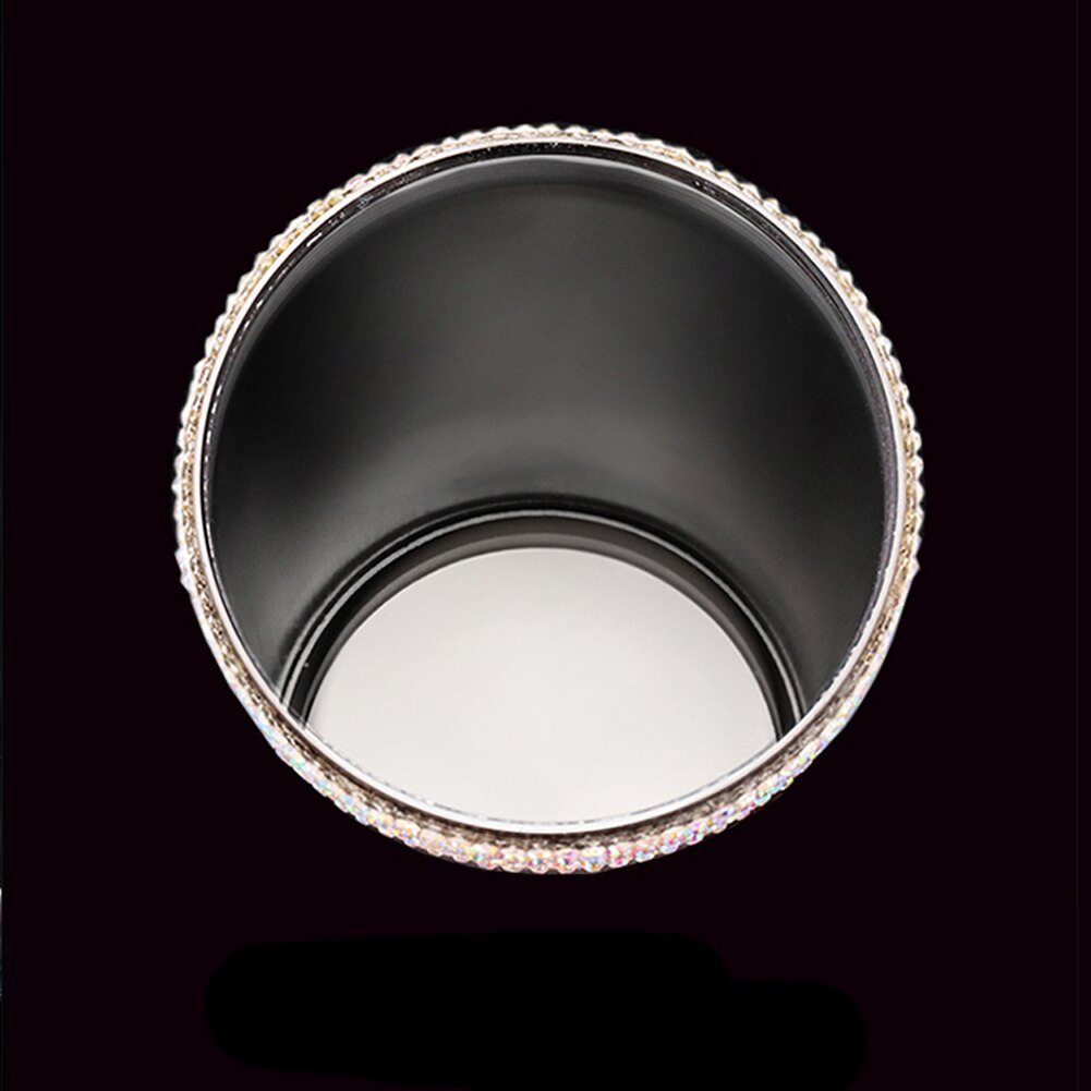 1pc regnbue bil vev boks rhinestone holdbar Tusenfryd bowknot dekor vev holder til auto kopp holder diy