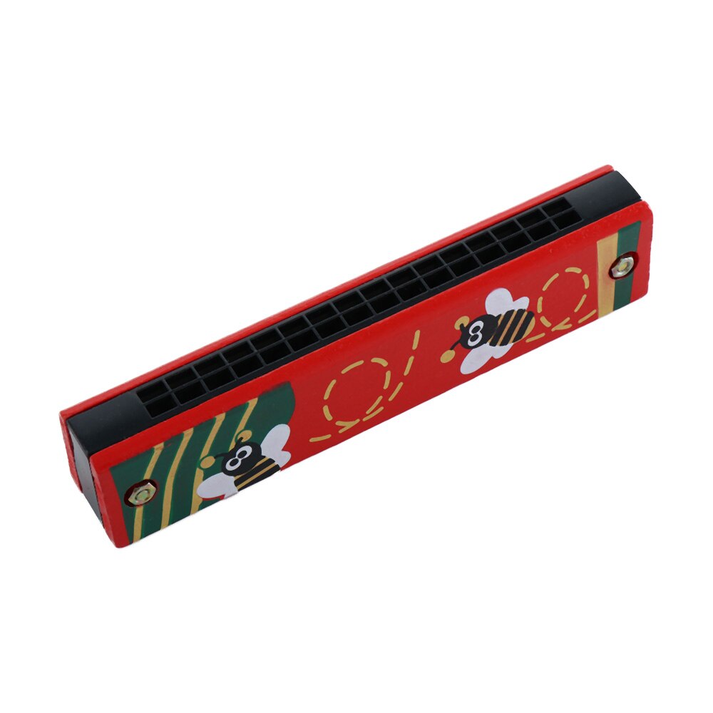 16 Holes Cute Harmonica Musical Instrument Montessori Educational Toys Cartoon Pattern Kids Wind Instrument Children Kids: E