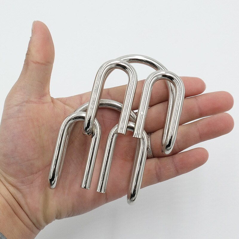 Super große intelligente release ring entsperren m-lock p-entriegelung spielzeug Klassische Metall IQ Teaser Cast Puzzles spiel Gehirn IQ Spielzeug