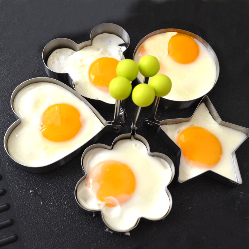Omelette moule Omelette décoration Omelette crêpe cuisson amour forme outil cuisine accessoires outil 4/3/2 acier inoxydable métal