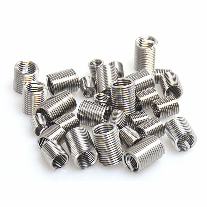 Insertos roscados de acero inoxidable, M3 M4 M5 M6 M8 M10 M12 de reparación, manga de tornillo de alambre, 10/50 Uds.