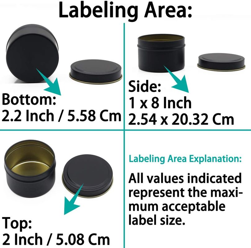 5 oz 15pcs/pack Black Color Candle Containers Candles Jars for Candle Making