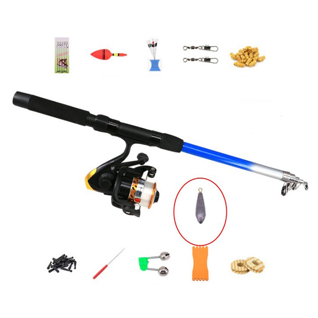 Ultralight Retractable 1.8m Length Sea Fishing Set Fishing Gear Accessories